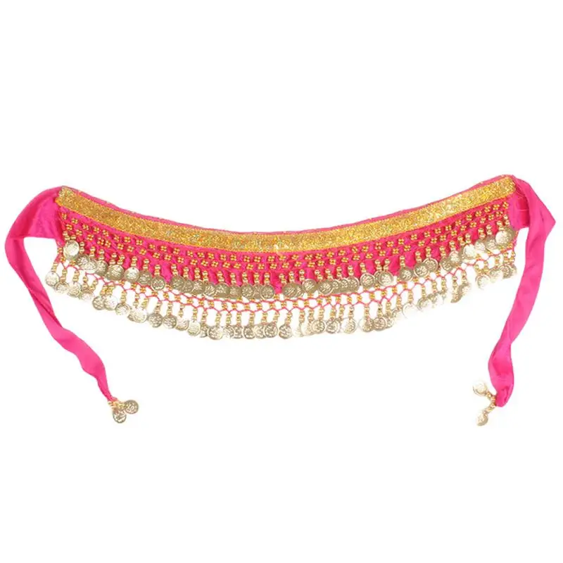 Dog Dancer Costume Dog Waist Chain Butt Clothes Puppy Belly Dance Hip Wrap Belt With Dangling Gold Coin For Music Festival