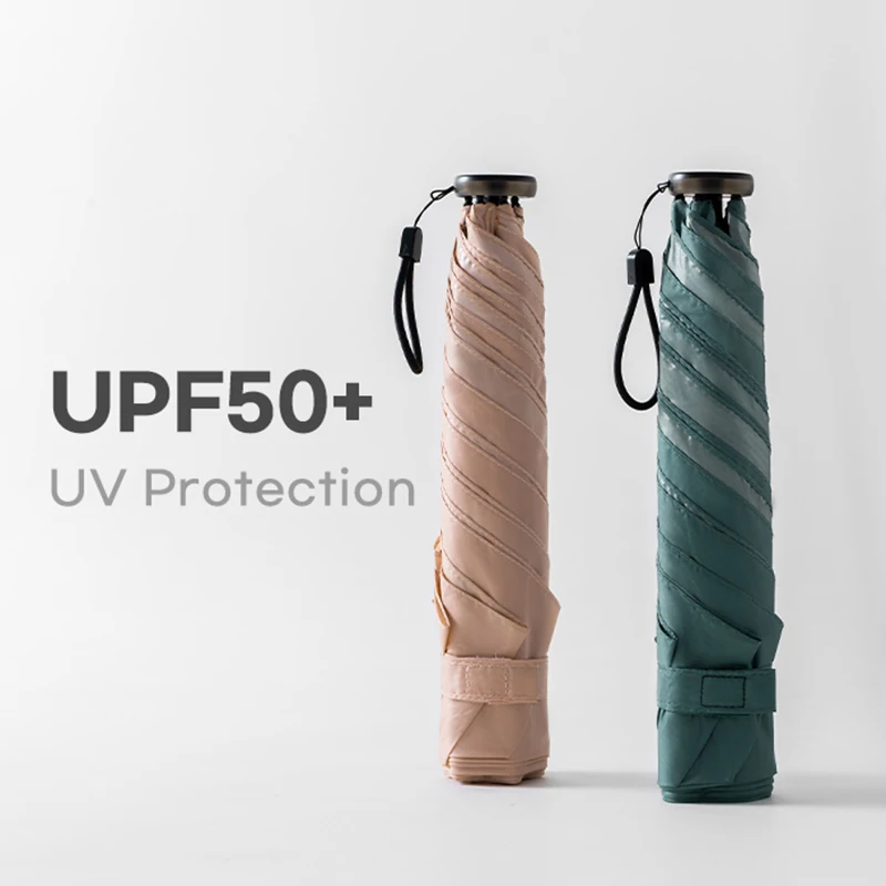 Summer 89G Mini Parasol Umbrella Woman Portable Fold Pencil Umbrella Protection UV Sun Cute Umbrella Outdoor  2