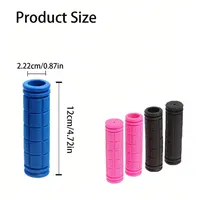 PINMOAP 2PCS Couvre-guidon de vélo en caoutchouc, couvre-guidon antidérapant absorbant les chocs, couvre-guidon de montagne, accessoire de conduite 6