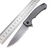 ZT 0450CF Folding Knife with 3.15” DLC-Coated 440C Blade Carbon Fiber Handle Scales KVT Ball-Bearing Tactical Hunting EDC Knives 6