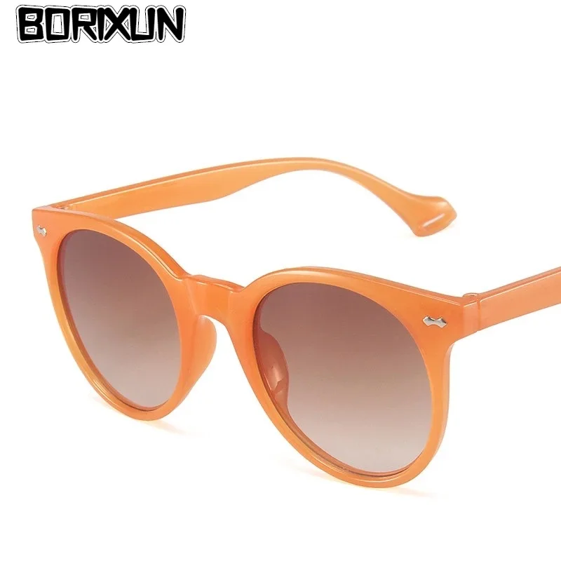 

2022 New Korean VersionRetro Circular Small Frame Personality Sunglasses Candy Color Rice Nails Sun Glasses Men's Shades UV400