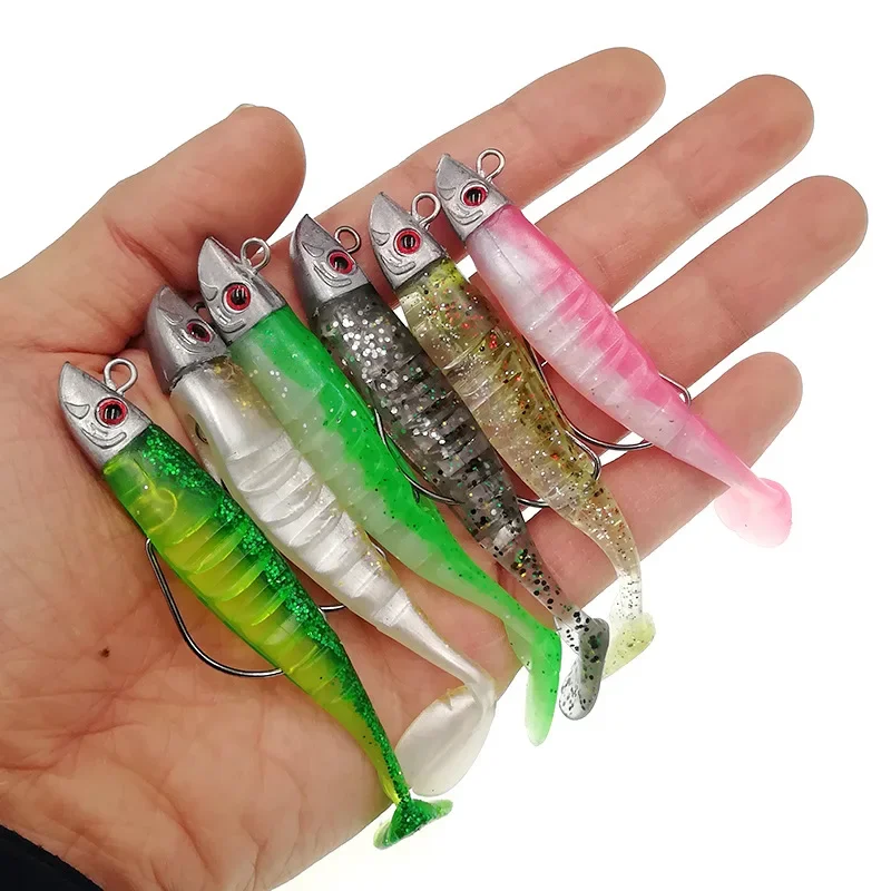 Jigging Soft Bait 10cm15g et 13cm26g - leurres souples jig pour pêche en mer et pike swimbait