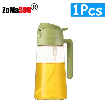 1-4Pc 2-in-1 Sprayer Pourer Oil Empty Bottle Plastic Oil Container Dispenser Vaporizer Kitchen Barbecue Camping Cooking Utensils 13