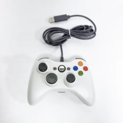 Wired Gaming Controller with Built - in Motor and Color Options (360 - White)