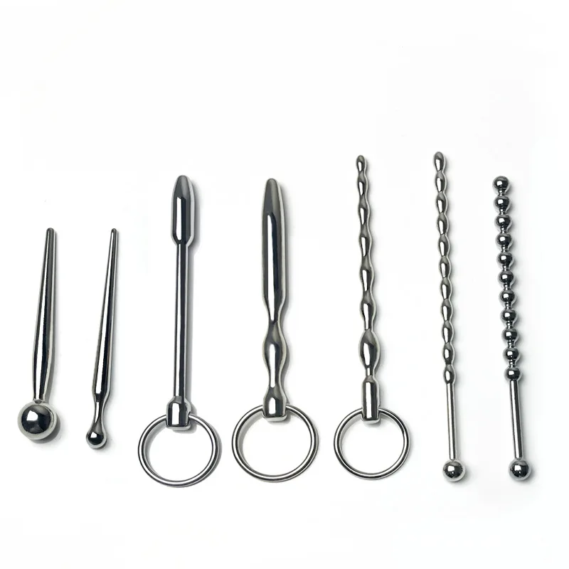 7 Styles Urethra Stainless Steel Catheter Horse Eye Stimulator Metal Penis Plug Urethale Toys Dilator Sounding Rod Toy Adult Men