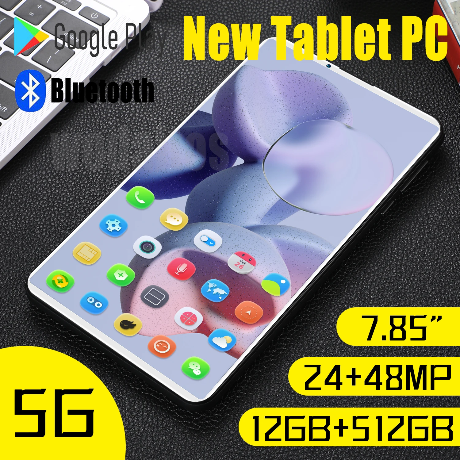 the newest tablet Mini Pc 7.85 Inch Laptop Global Version Cheap and Good Tablet Android12 12GB RAM 512GB ROM Netbook Pad Mini Air Dual SIM TF Card latest ipad
