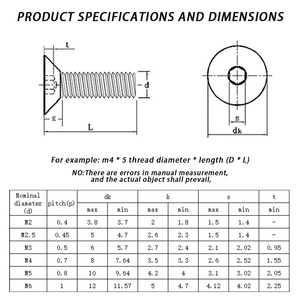 M2 M3 M4 M5 M6 Carbon Steel Self Lock Nut Screw Set Hex Hexagonal Allen Countersunk Bolt Nylon Locking Nuts Kit High Strength