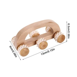 Revitalizing Wooden Spiky Wheel Massager (Onesize)