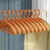 Clothes store clothes rack thick wide shoulder non-slip winter clothes drying rack hangers no trace support 1