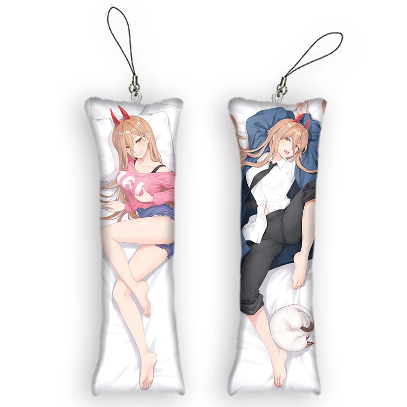 Llavero Power Makima Mini Dakimakura Anime Chainsaw Man, Impresión de