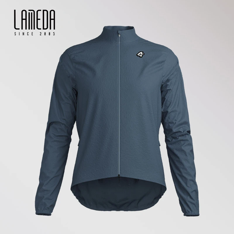 thumbnail image 1 of LAMEDA - Maillot de ciclismo para hombre, cortavientos fino y resistente al viento, de secado rápido, para bicicleta de montaña o carretera, manga larga, abrigo deportivo para primavera y verano, 1 of 5