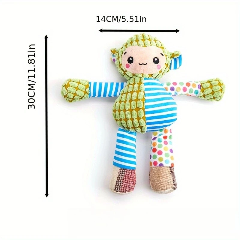 Pet Plush Toy Cat Dog Puzzle Toy Cute Animals Bite Resistant Interactive Squeaky Pet Dog Teeth Cleaning Chew Toy Pet Supplies