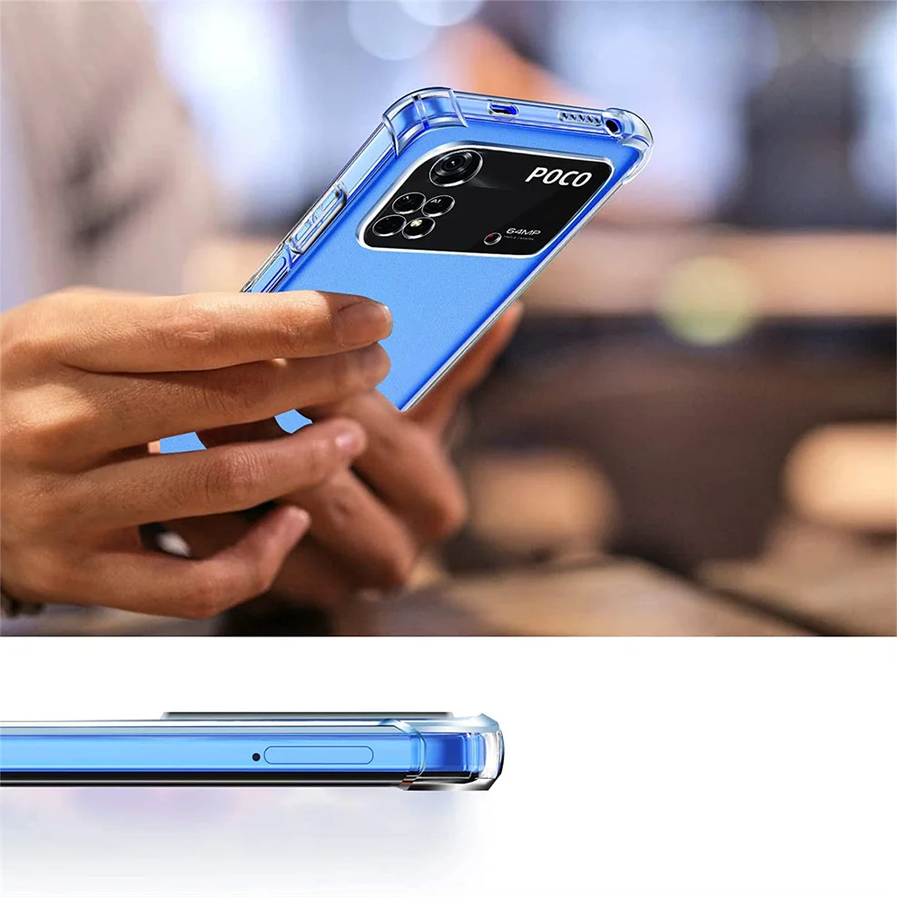 Amazon Poco C3 Cover Transparent Aesthetic Red Cherry Soft