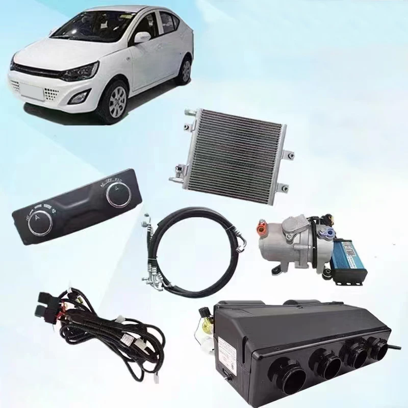 12/24/60 volt EV heater and air conditioner 12v/24v/60v dc air conditioning systems auto conditioners HVAC for electric car