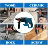 26MM Brushless Electric Hammer Drill Multifunctional Rotary Cordless Rechargeable Power Tools Fit Makita 18V Battery 1