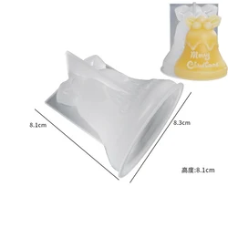 Handcrafted 3D Christmas Snowman & Deer Silicone Mold for DIY Aromatherapy and Home Décor Crafts (Bell 02)