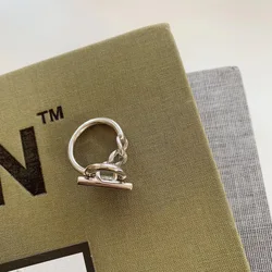 Elegant Sterling Silver Geometric Adjustable Ring for Women - Fine Vintage Jewelry & Timeless Gift (WHITE)
