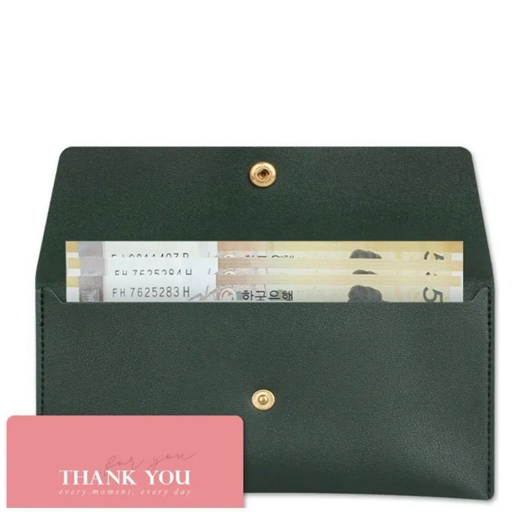 Women Wallet Korean Style PU Leather Envelope Clutch Coin Purse