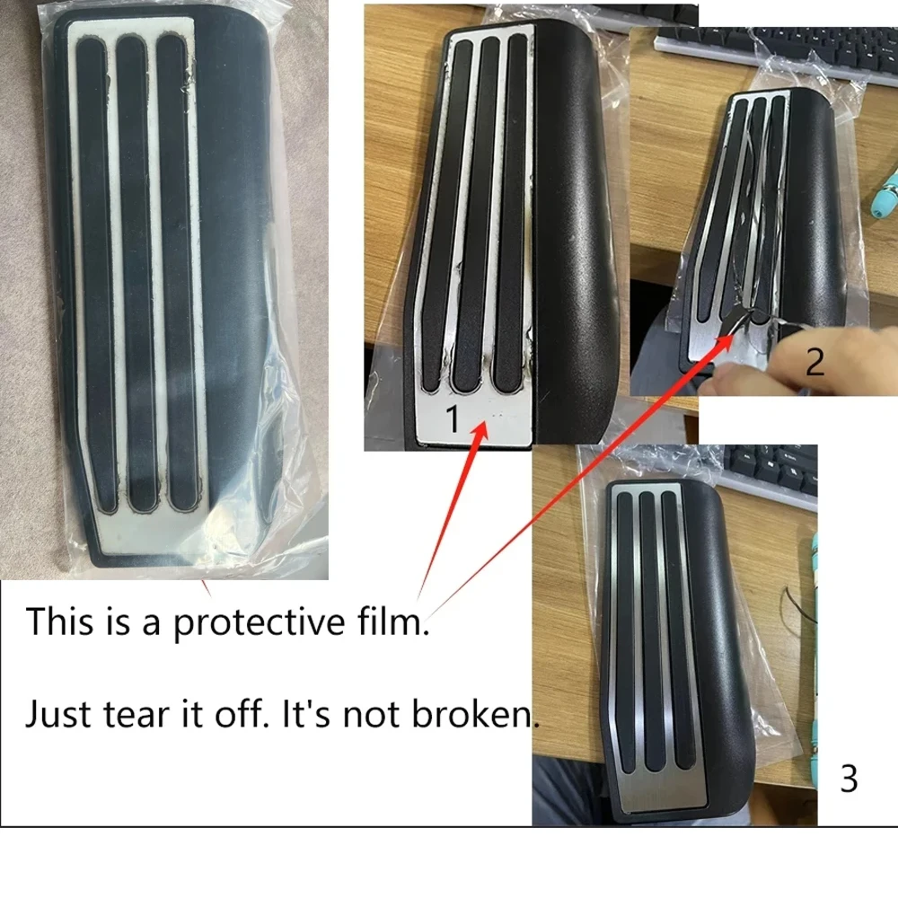 Auto Footrest Foot Rest Dead Pedal Pad Cover For Land Rover Discovery 5 Range Rover Sport Car Accessories