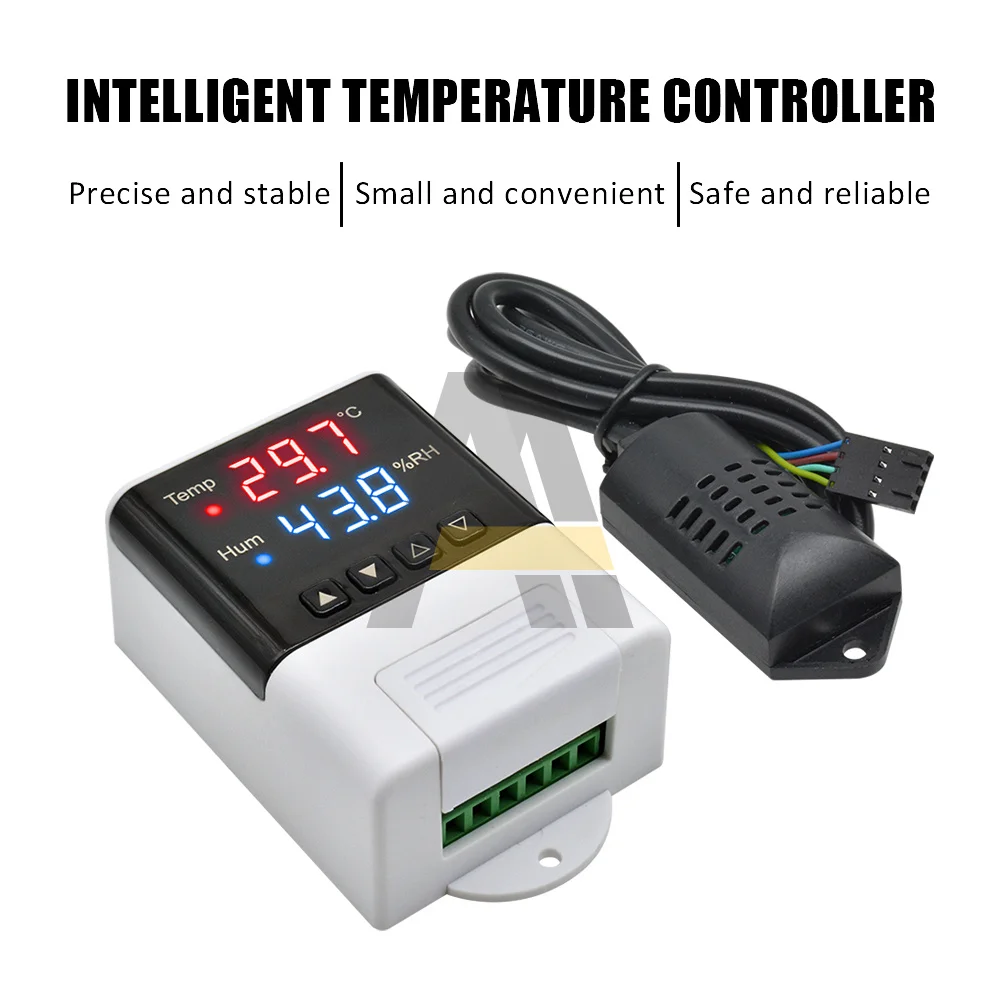 DTC3200IntelligentTemperatureHumidityControllerSHT20SensorAC110V-220VDualMicrocomputerThermostatwithRelayOutput
