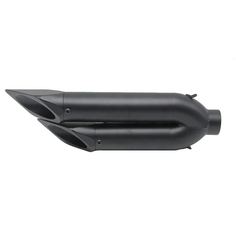 XE-R 오토바이 개조 머플러, SZK GSX-R Z750 Z800 ER6N 용 듀얼 더블 배기 파이프, 51mm