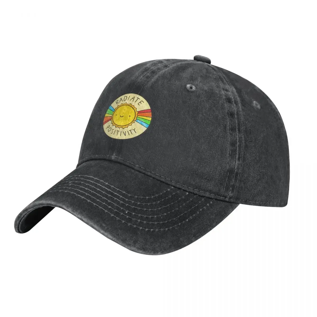 

Radiate Positivity Cowboy Hat Golf Hat Man hard hat Sun For Children Golf Wear Women's Beach Outlet Men's