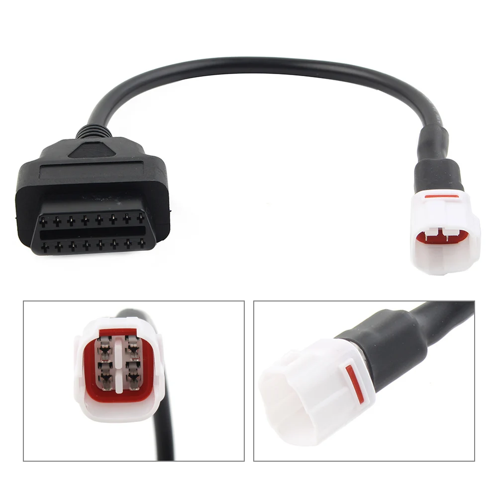 Cavo Adattatore Per Lettore Di Codici Strumento Diagnostico Da 4 Pin A Obd2 Per Moto Per Yamaha Mt10 Xsr 700 900 1000 R1 R6 Tmax530