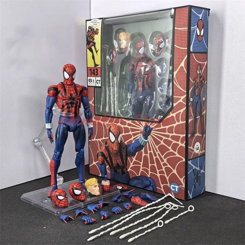 In Sotck Ct Toys Ben Reilly Spiderman Mafex 143 Figure Comic Ver