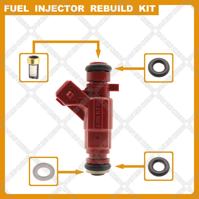 

Fuel Injectors Seals O-Ring Repair Filters for Golf/ Voyage 1.0L 8V 032908031S 2007-2014 Auto Parts 0280157111