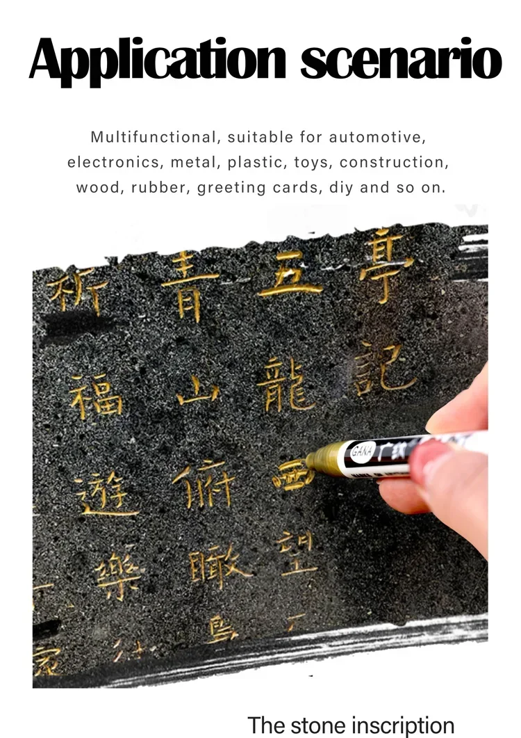 Oil Based White Black Permanent Paint Markers Pens 0.7mm Extra Fine Waterproof image 5