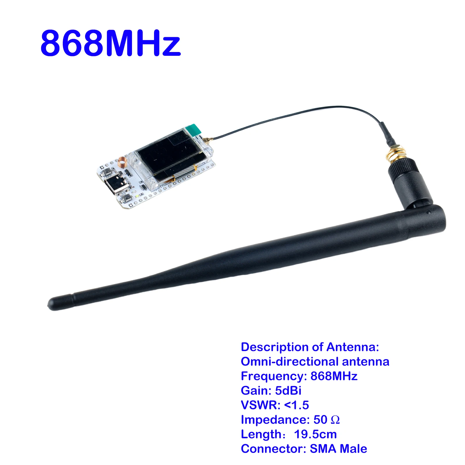 ตัวเลือกสินค้า โมดูล IoT ESP32 LoRa32 พร้อมจอแสดงผล 0.96 นิ้ว