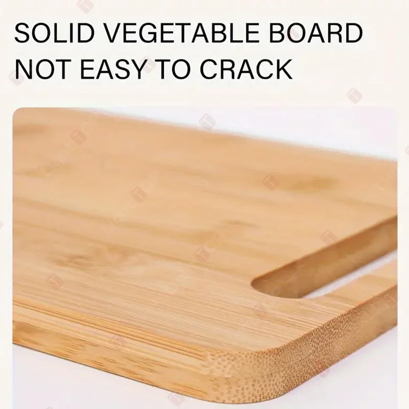 Double-Sided Wooden Chopping Board with Handle 4