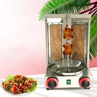 Commercial Gas Barbecue Grill Skewers Automatic Meat Rotating Machine Chicken Barbecue Machine Turkish. 2