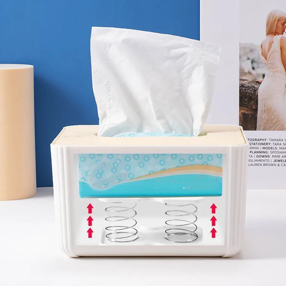Automatic Spring Loaded Tissue Box Dispenser