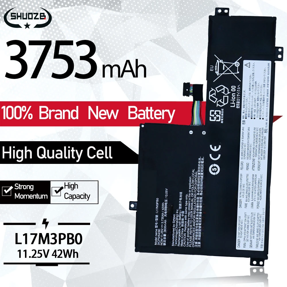 

L17M3PB0 battery For Lenovo L17C3PG0 L17L3PB0 5B10Q13163 Chromebook N24 500e-81es 300e-81H0 100e-81er 100e-8mix 300e 500e New