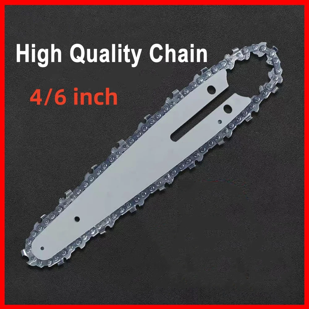 

4/6 Inch 1/4 Chainsaw Chain GuidePortable Electric Saw Mini Chainsaw Logging Saw Blade Pruning Chain Saw Chain Accessories