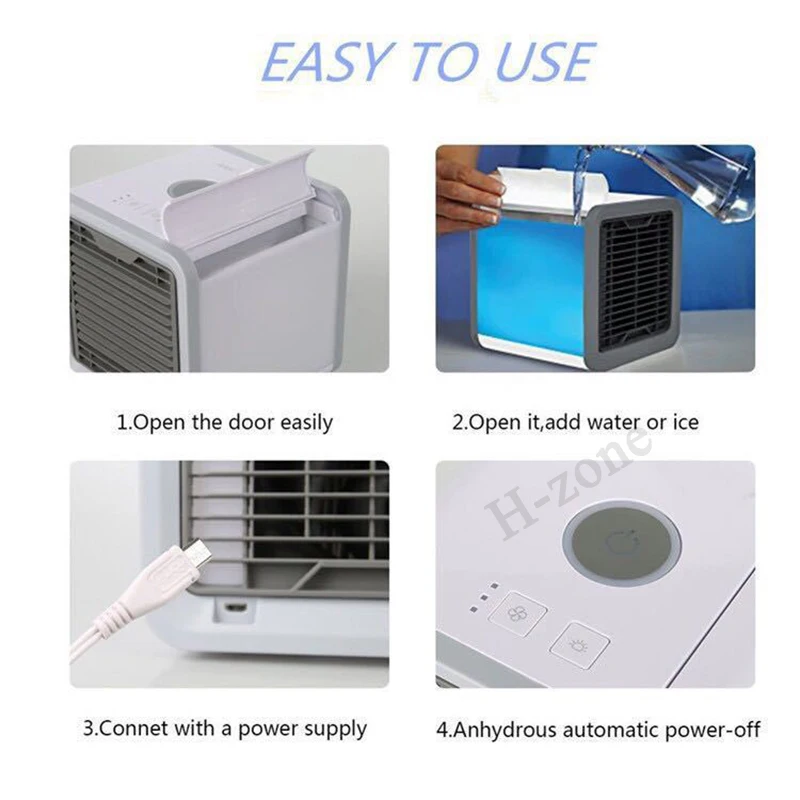 Mini klimaanlage fan luftreiniger mobile klimaanlage USB lade 3