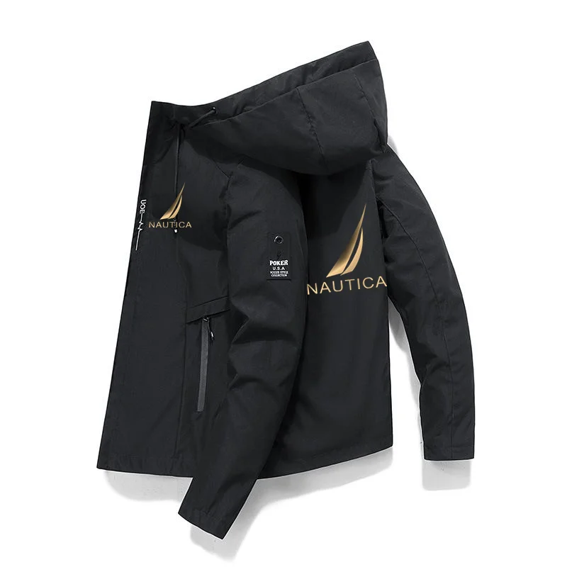 

NAUTICA 2023 Men's Spring and Autumn New Luxury Brand Printed Jacket Men's Fashion Trend Outdoor Camping Leisure Sports Jacket