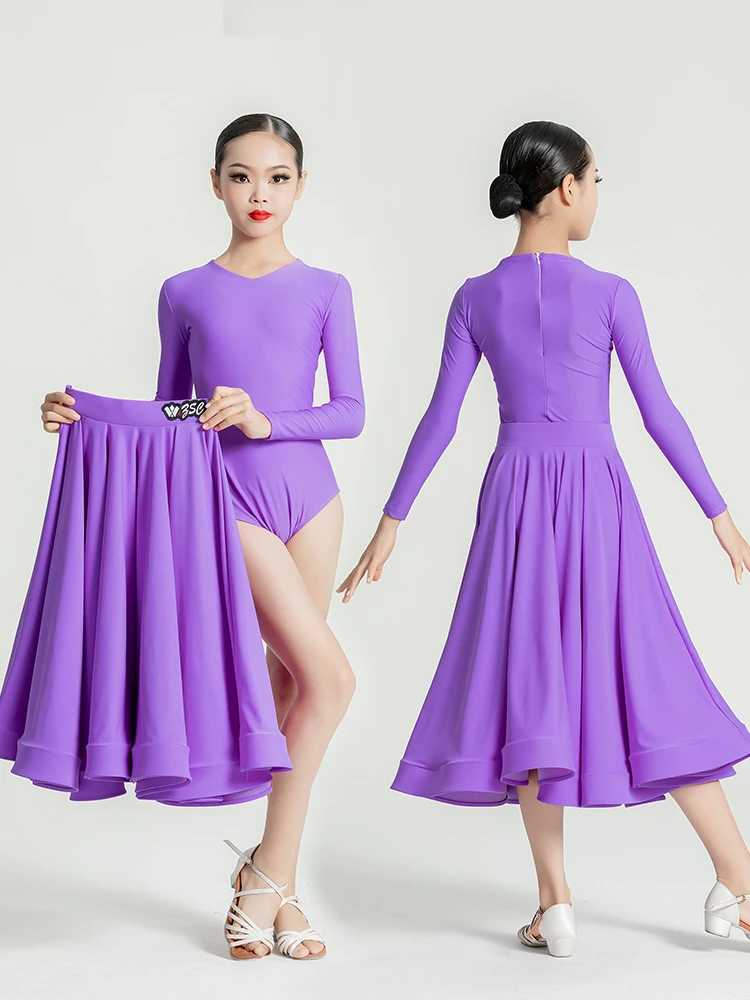 Modern Dance Skirt Suit Competition Performance Art Test Dress Gb Dance Suit Children Waltz Ballroom Dress