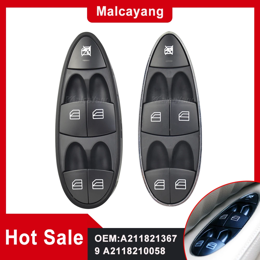 

A2118210058 For Mercedes CLS500 Coupe E280 4MATIC E320 Wagon Car Master Window Control Switch A2118219951 A2118213679