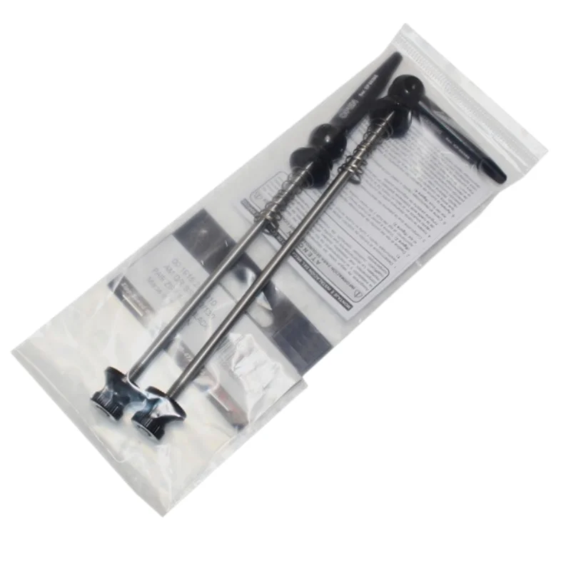 Juego De Ejes Rápidos De Titanio Para Bicicleta - 135mm, Dorado, Súper Ligero 56g