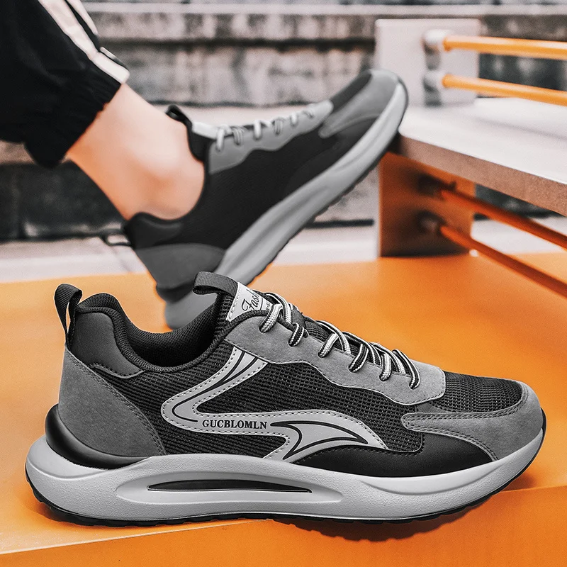 Men Trainers Comfy Sneakers Lightweight Work Shoes for Man Athletic Running Walking Shoes_voghion.com