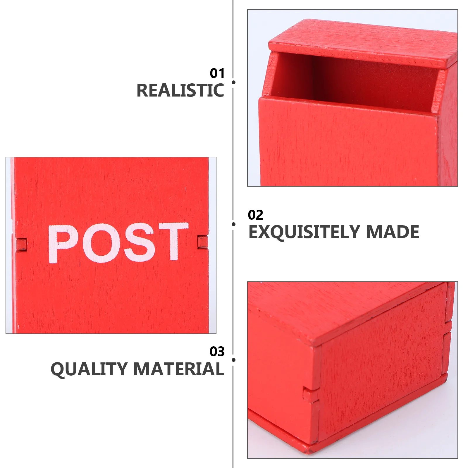 Miniature Furniture High Quality Wooden Mini House Mailbox Dollhouse Accessories Scene Decoration Garden Supplies
