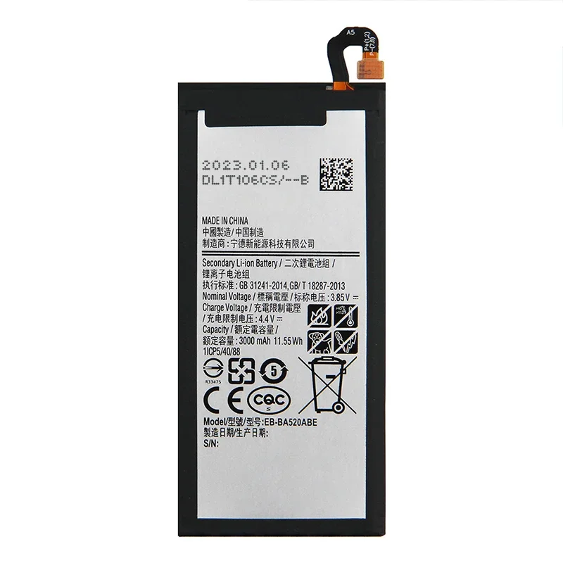 Replacment Battery For Samsung Galaxy A5 A520F SM-A520F EB-BA520ABE A7 A720 SM-A720 A3 A320 Smart Phone Battery Phone Battery