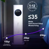 Humidificateur d'air électrique 8L pour chambre à coucher, purificateur d'air, brumisateur, télécommande intelligente, écran tactile, aromathérapie, brouillard UV 6