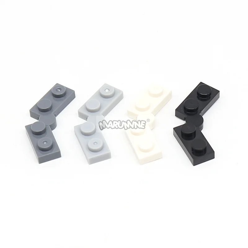 Marumine 60PCS 힌지 보드 MOC 블록 회전 기본 벽돌 플레이트 호환 2429 2430 44301 44302 60478 63868 48336 60470 6134