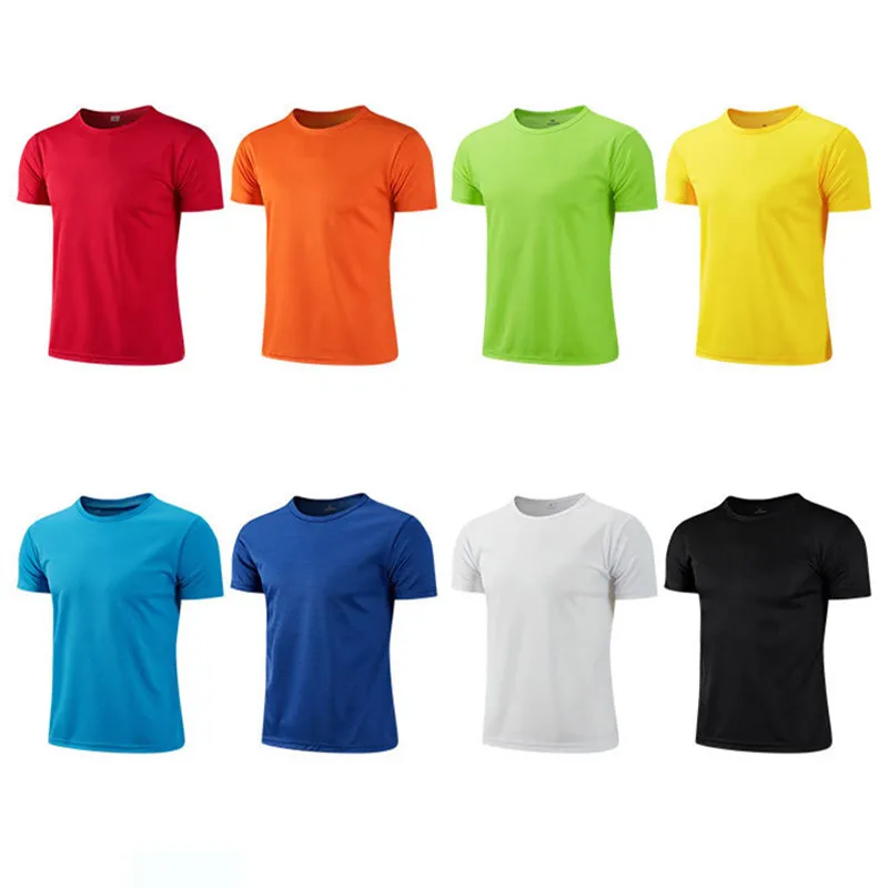 Sport t shirt Multicolor Quick Dry Short Sleeve Sport T Shirt Gym Jerseys Fitness Shirt Trainer Running T-Shirt Men's Breathable Sportswear
