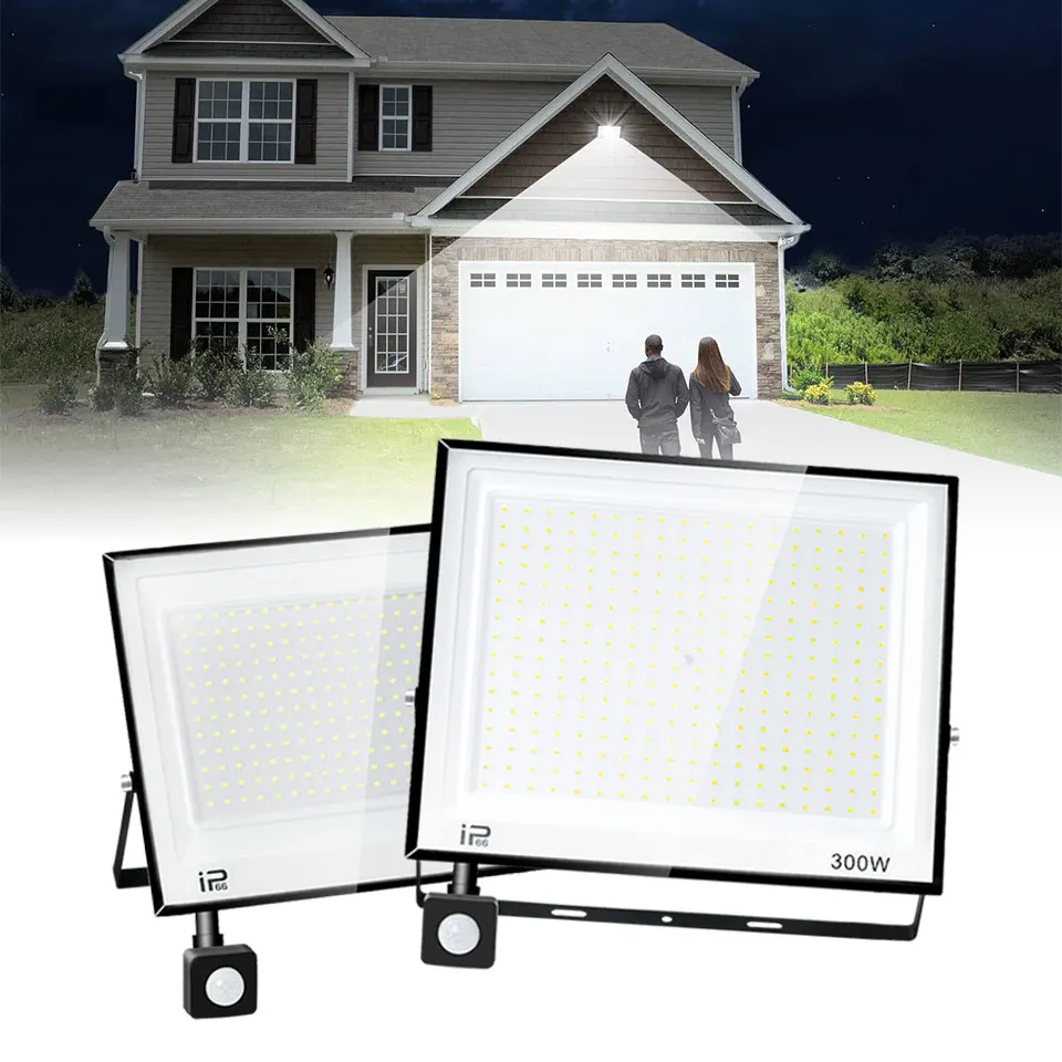 RIGIDON 2 stuks PIR bewegingssensor buitenbeveiligingslicht, 150W 15000 lumen buiten led-schijnwerper, daglicht warm witte wandlamp voor tuin garage achtertuin patio huis deuropening, IP66 3000K RIGIDON 2 stuks PIR bewegingssensor buitenbeveiligingslicht, 150W 15000 lumen buiten led-schijnwerper, daglicht warm witte wandlamp voor tuin garage achtertuin patio huis deuropening, IP66 3000K