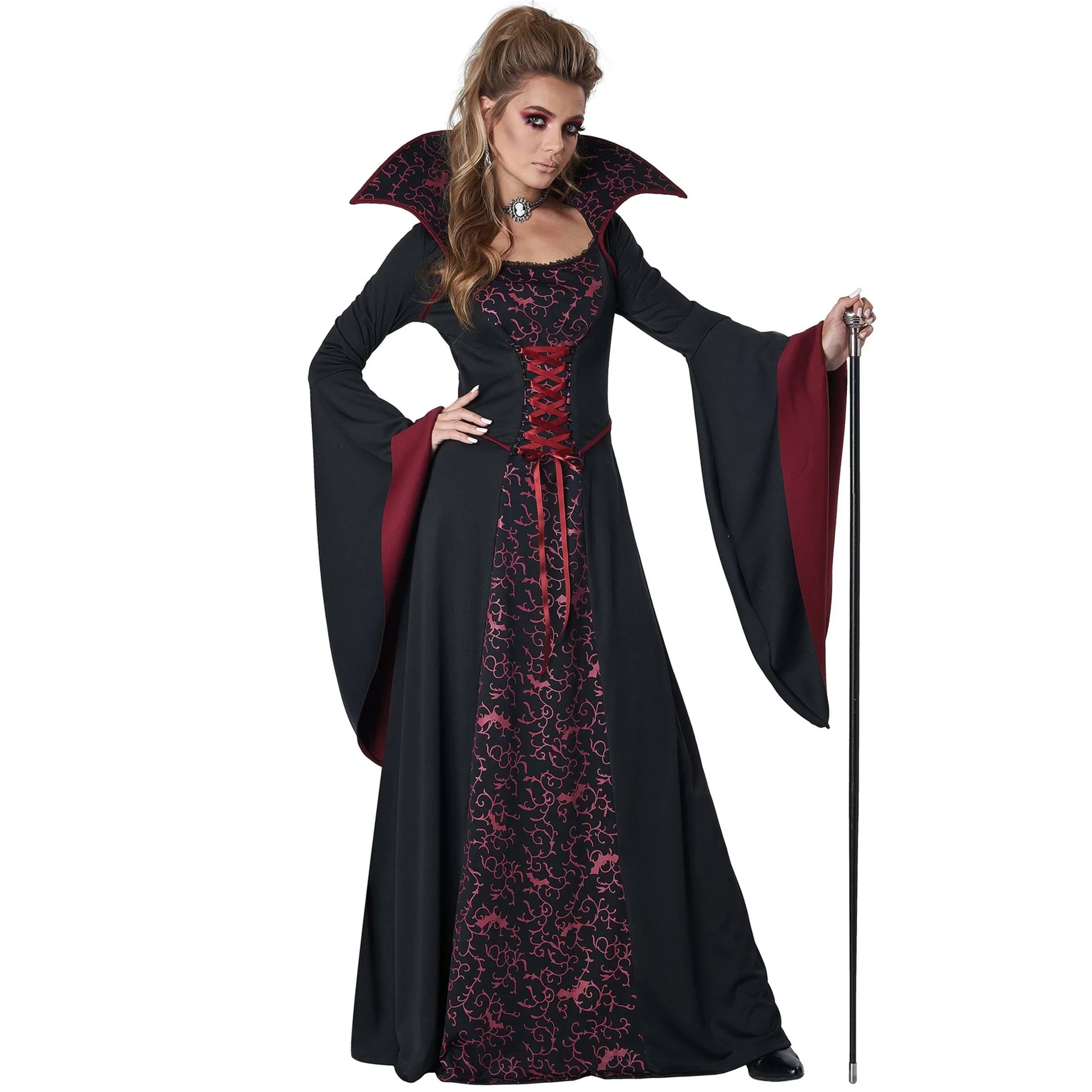

Halloween Cosplay Zombie Demon Court Queen Vampire Witch Costume