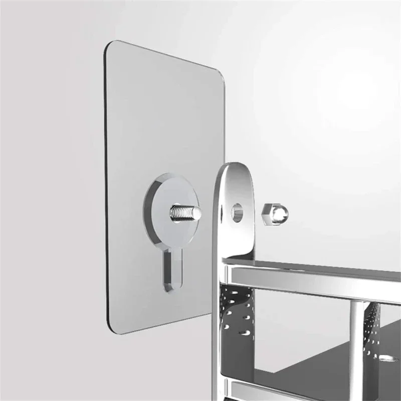 Adhesive Wall Hooks Screw Sticker Photo Frame Picture Clock Hanging Nail Holders Traceless Punch-Free Kitchen Bathroom Hook